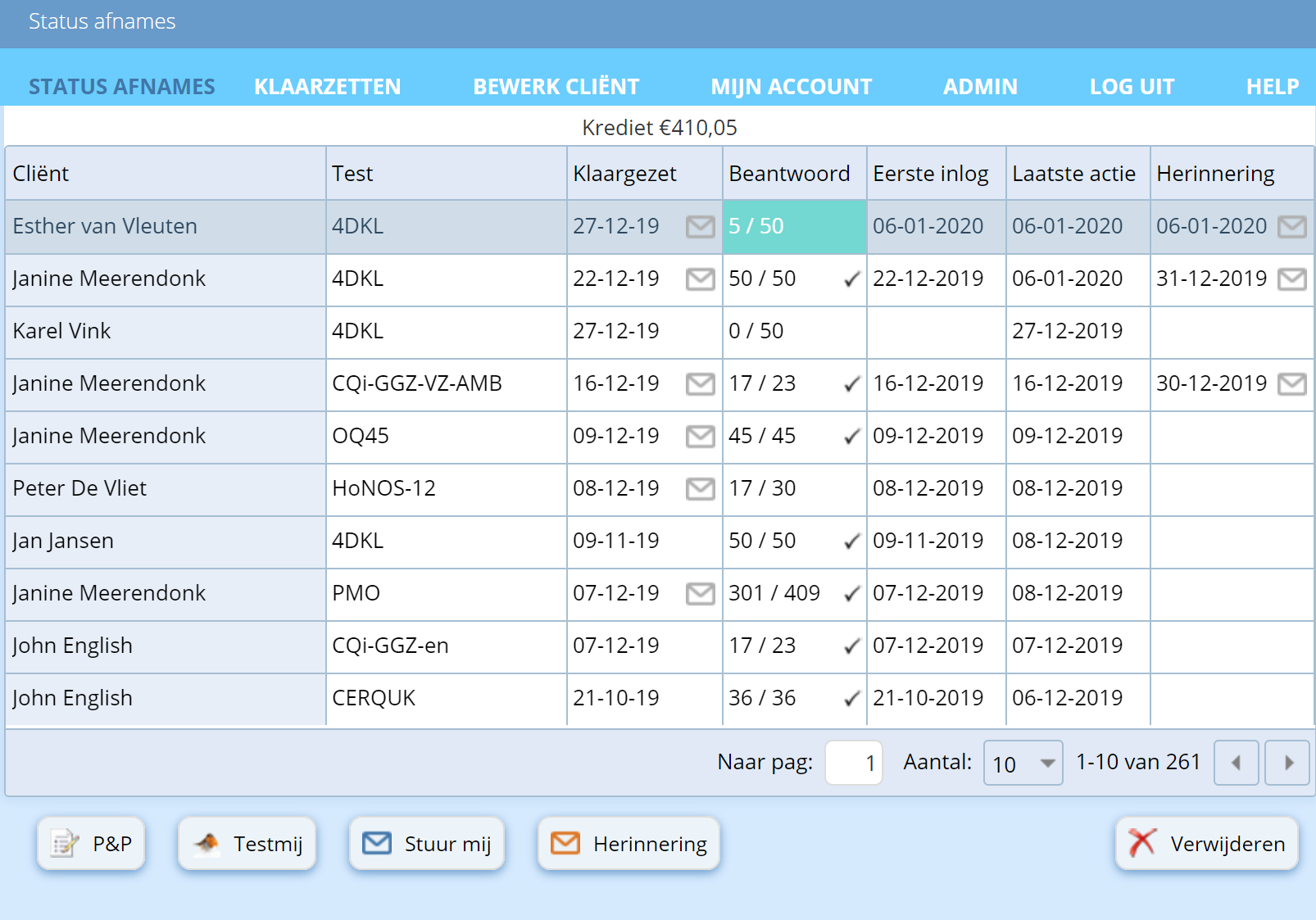 Status Overzicht